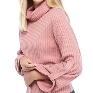 THE LIMITED Rib Hacci Knit Turtleneck